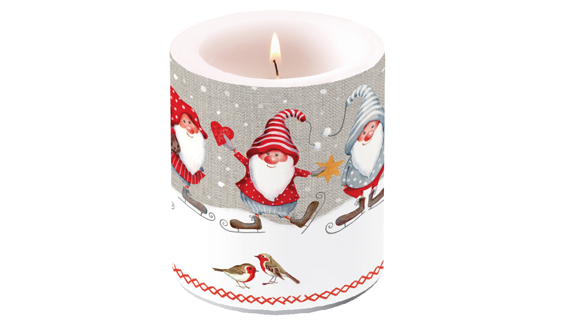 The Skating Dwarfs collection with funny Christmas gnomes is a big hit at Ambiente Europe - but candles with stylish winter forest motifs, birds and squirrels are also doing well. Photo: Ambiente Europe