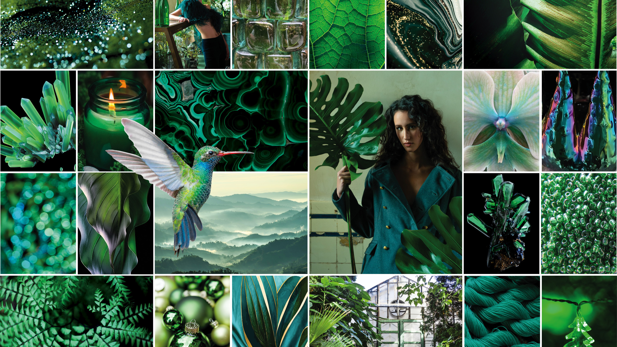 Moodboard „Mystic Vibes“ der Sonderschau Decoration Unlimited auf der Christmasworld