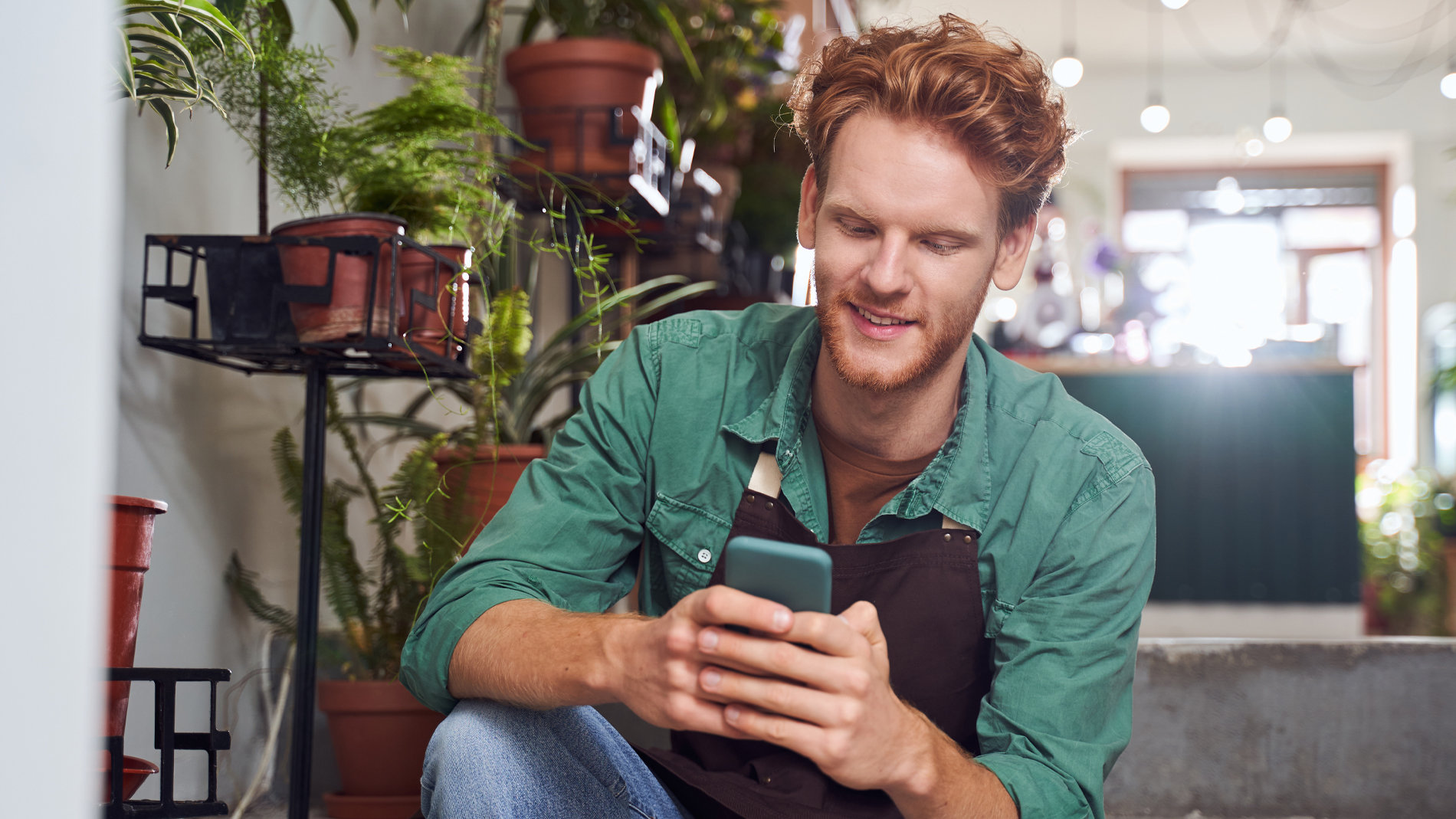 men with a mobile phone