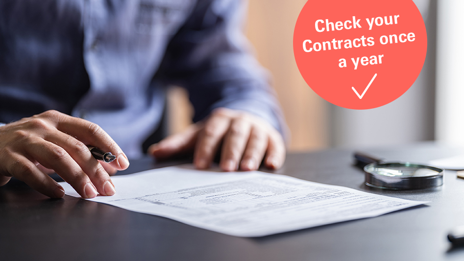 Check energy contracts regularly