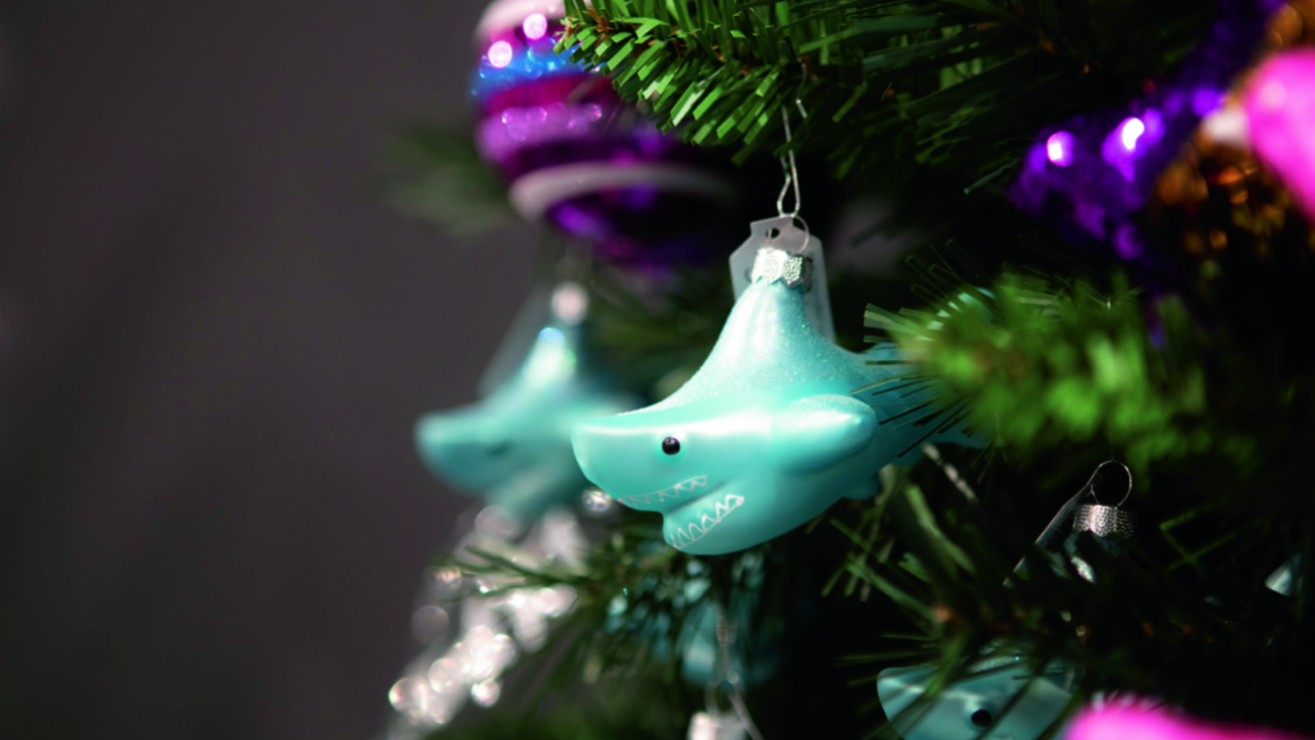 Shark christmas figure