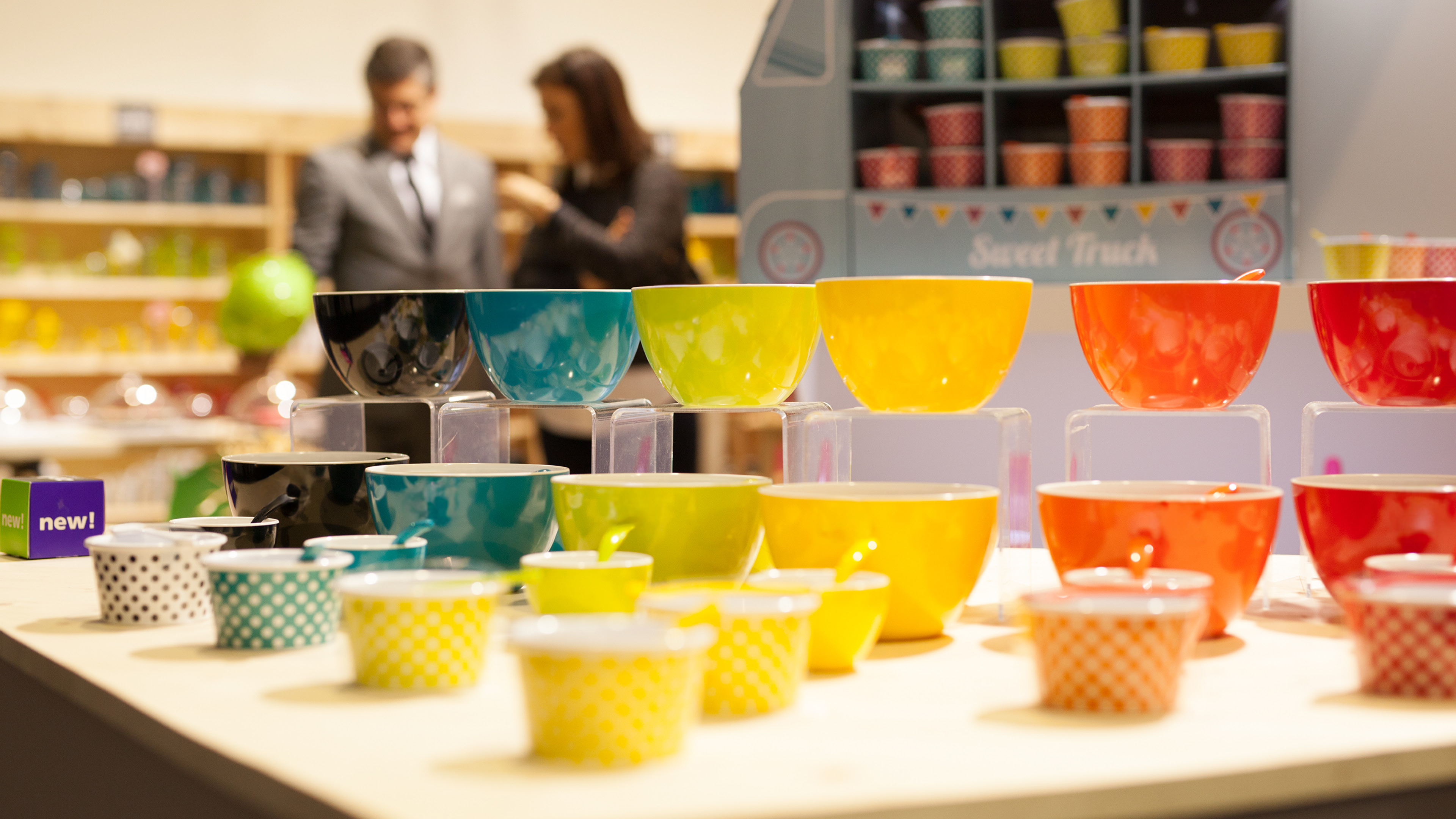 Bowls in bright colours