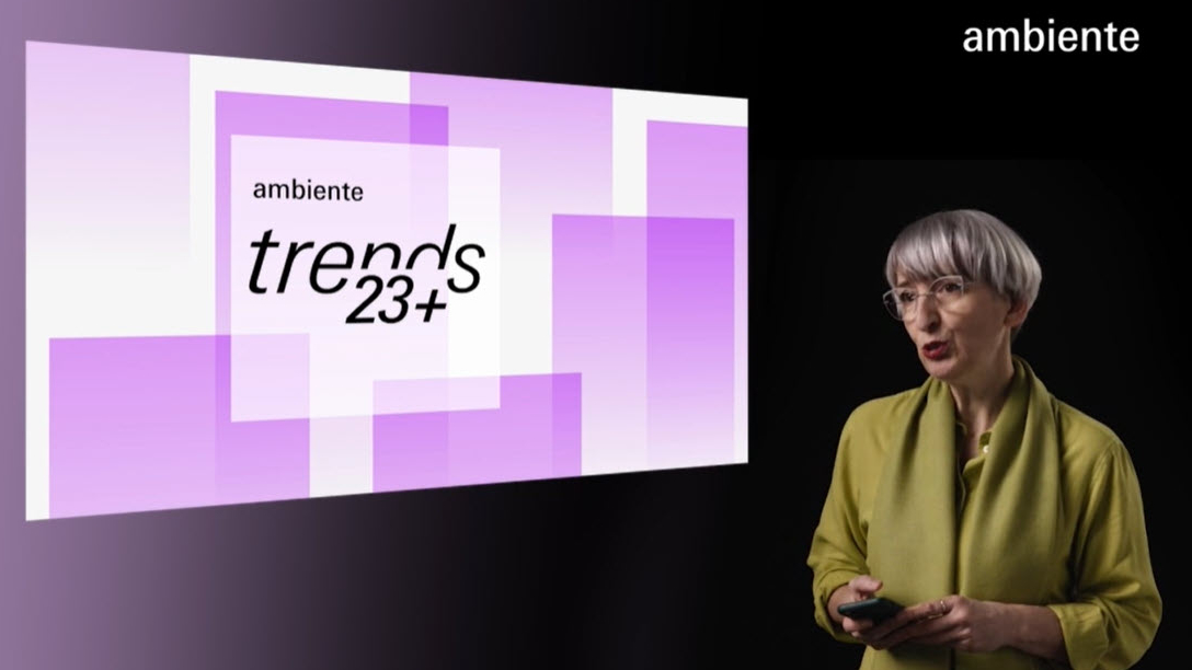 Annetta Palmisano: Vortrag zu den Ambiente Trends 23+