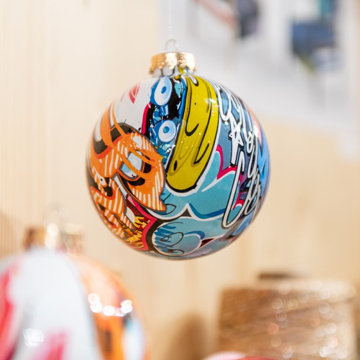 Christmas tree bauble “Street Art” by Krebs Glas