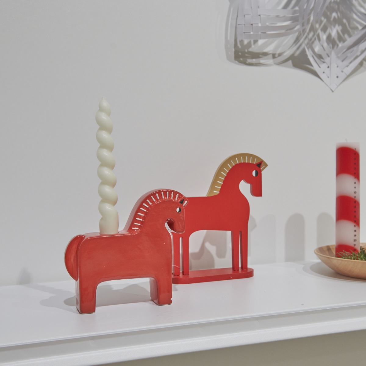 Wooden horse figurines by Rico Design