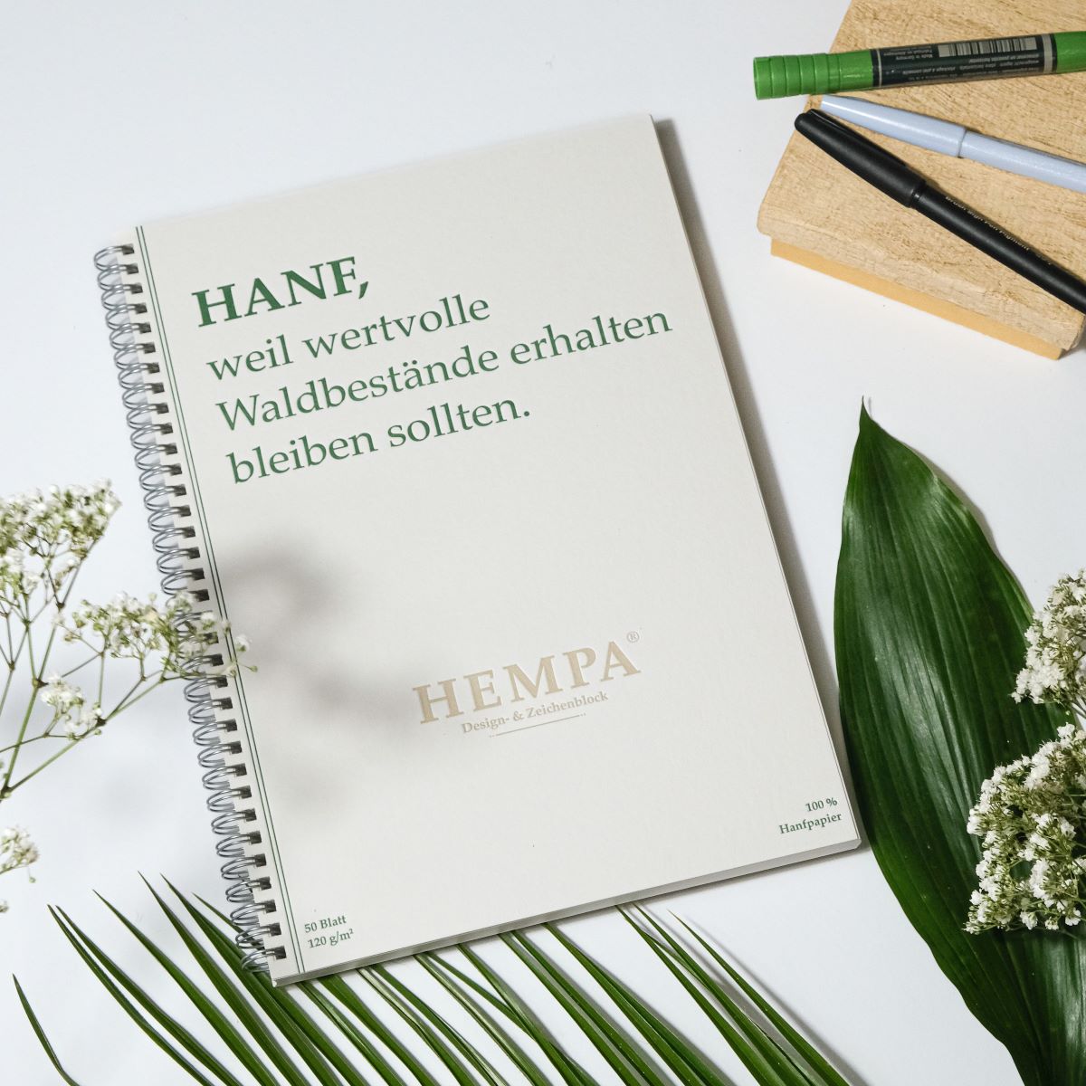 Made from natural raw materials: hemp paper from Hempa