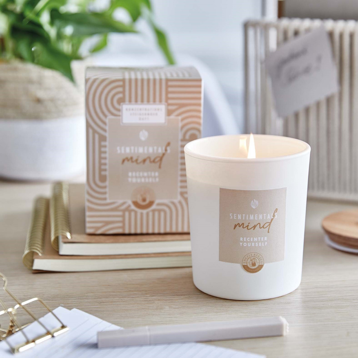 Sentimental Mind line candle by Engels Kerzen