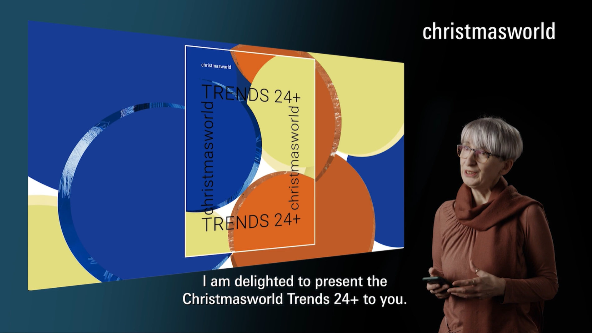 Annetta Palmisano hält einen Vortrag zu den Christmasworld Trends 24+