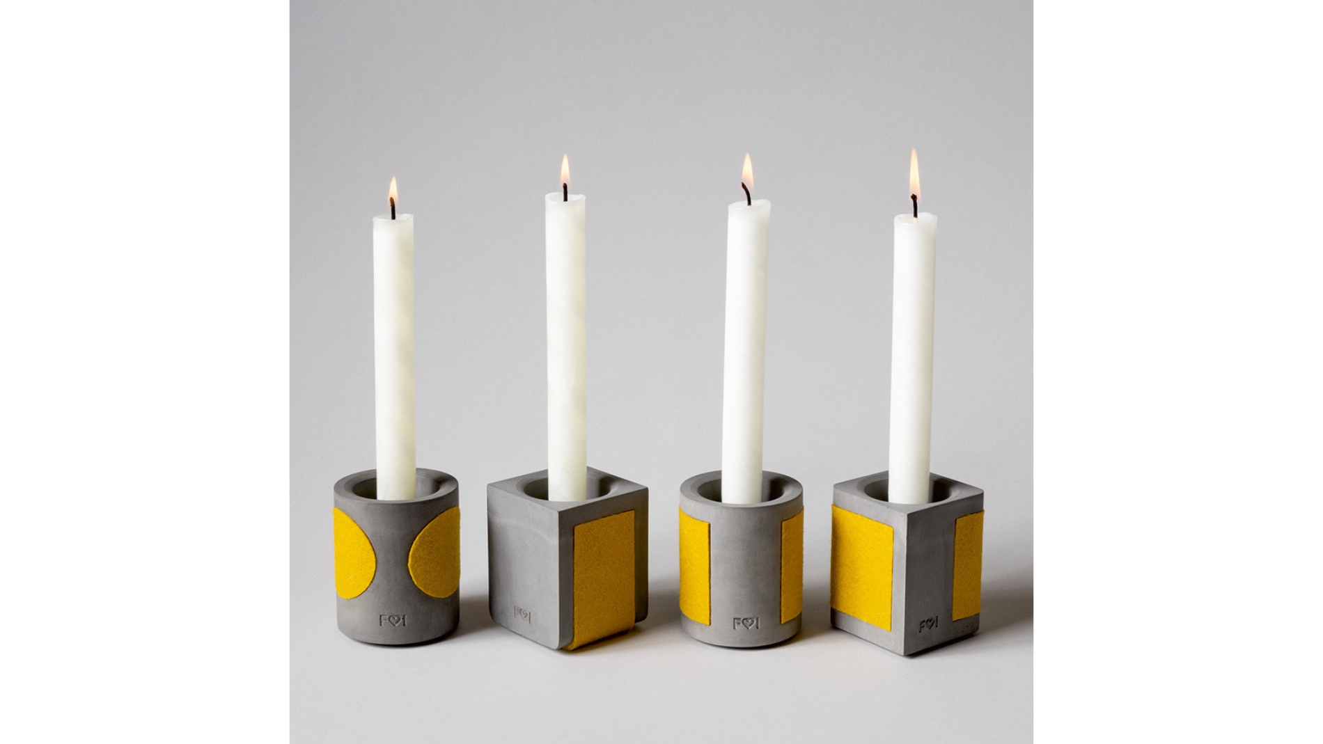 modern Advent wreath ensemble