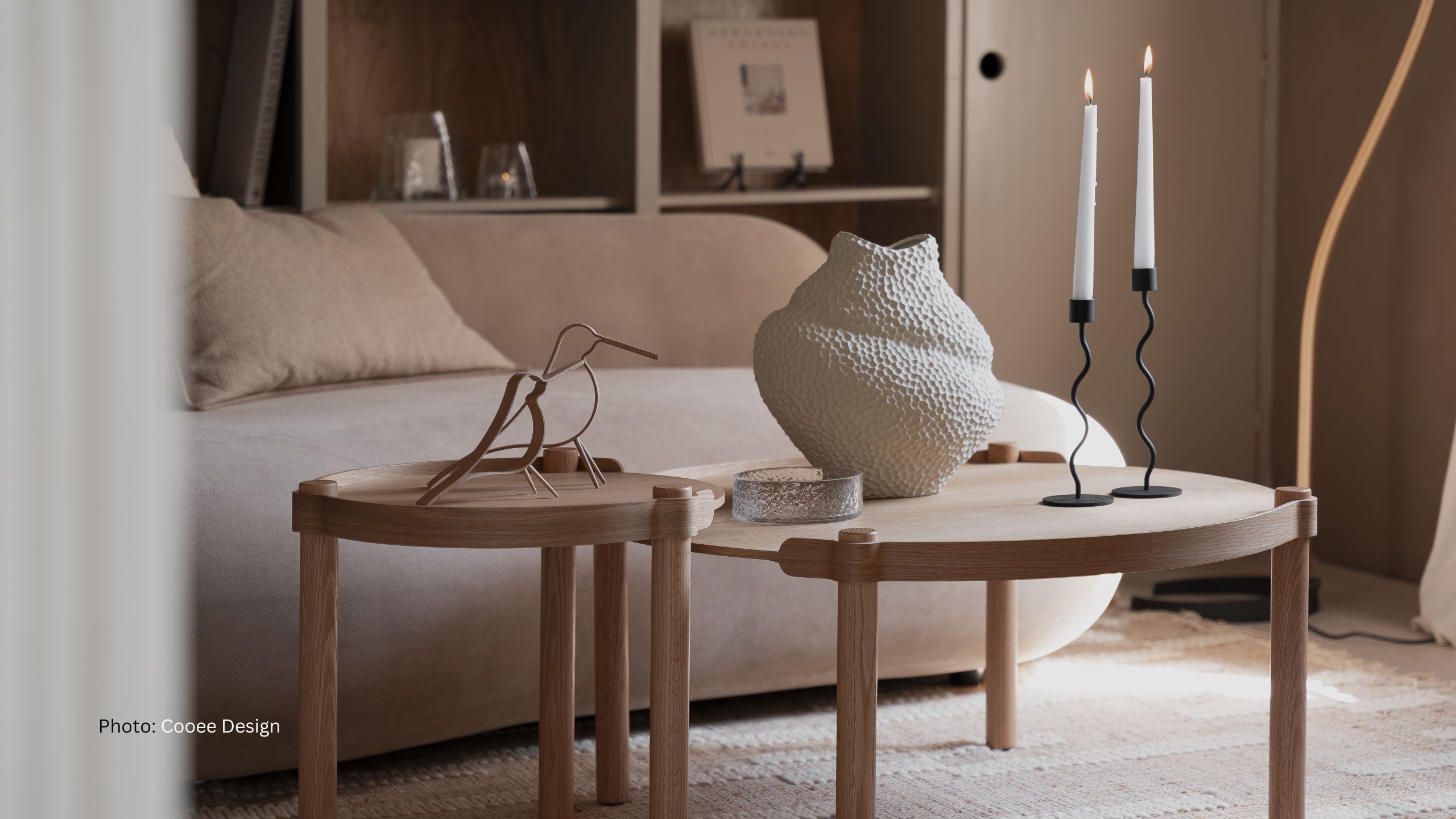 Sofa with coffee table