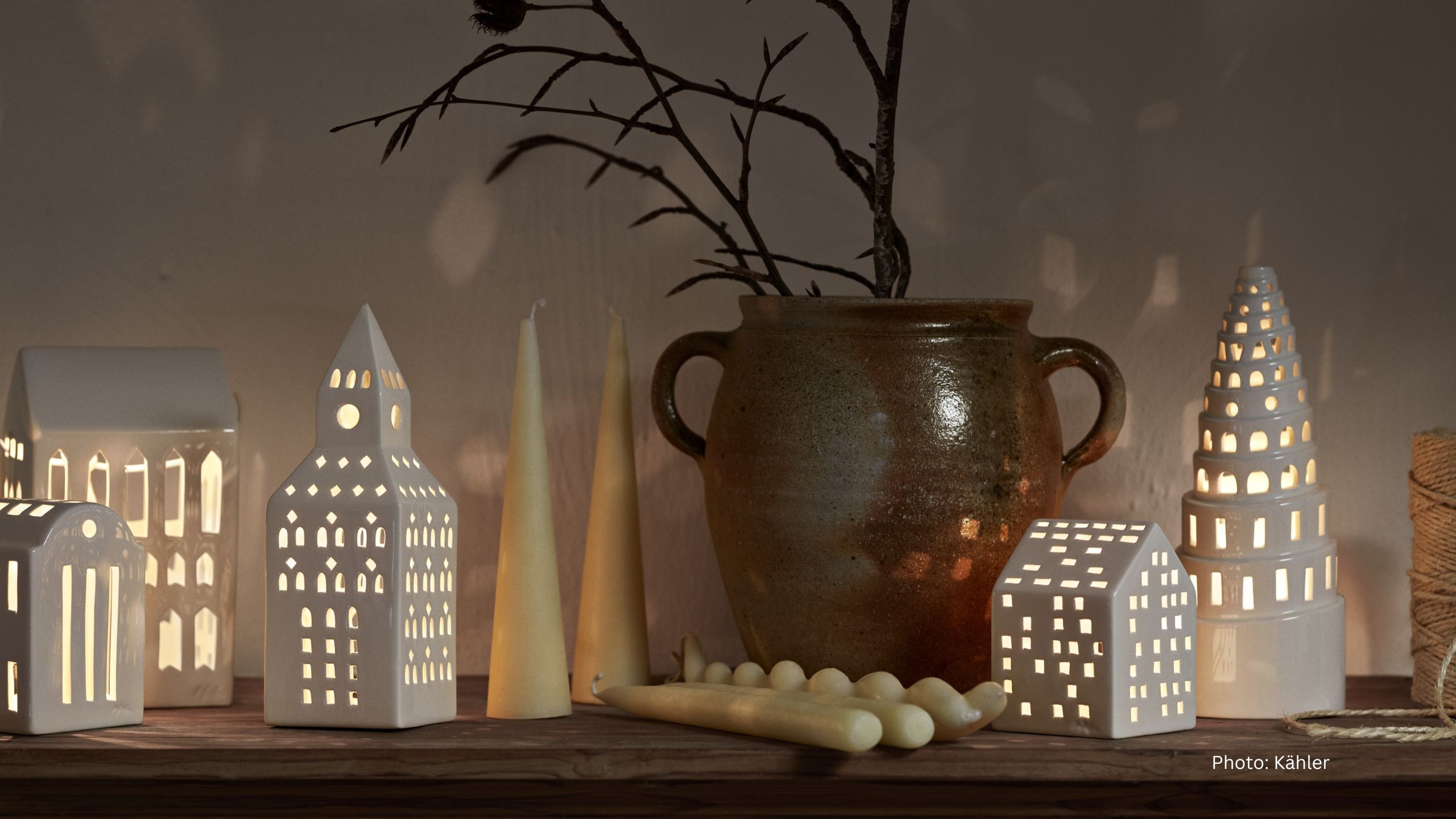 Urbania candle houses by Kähler