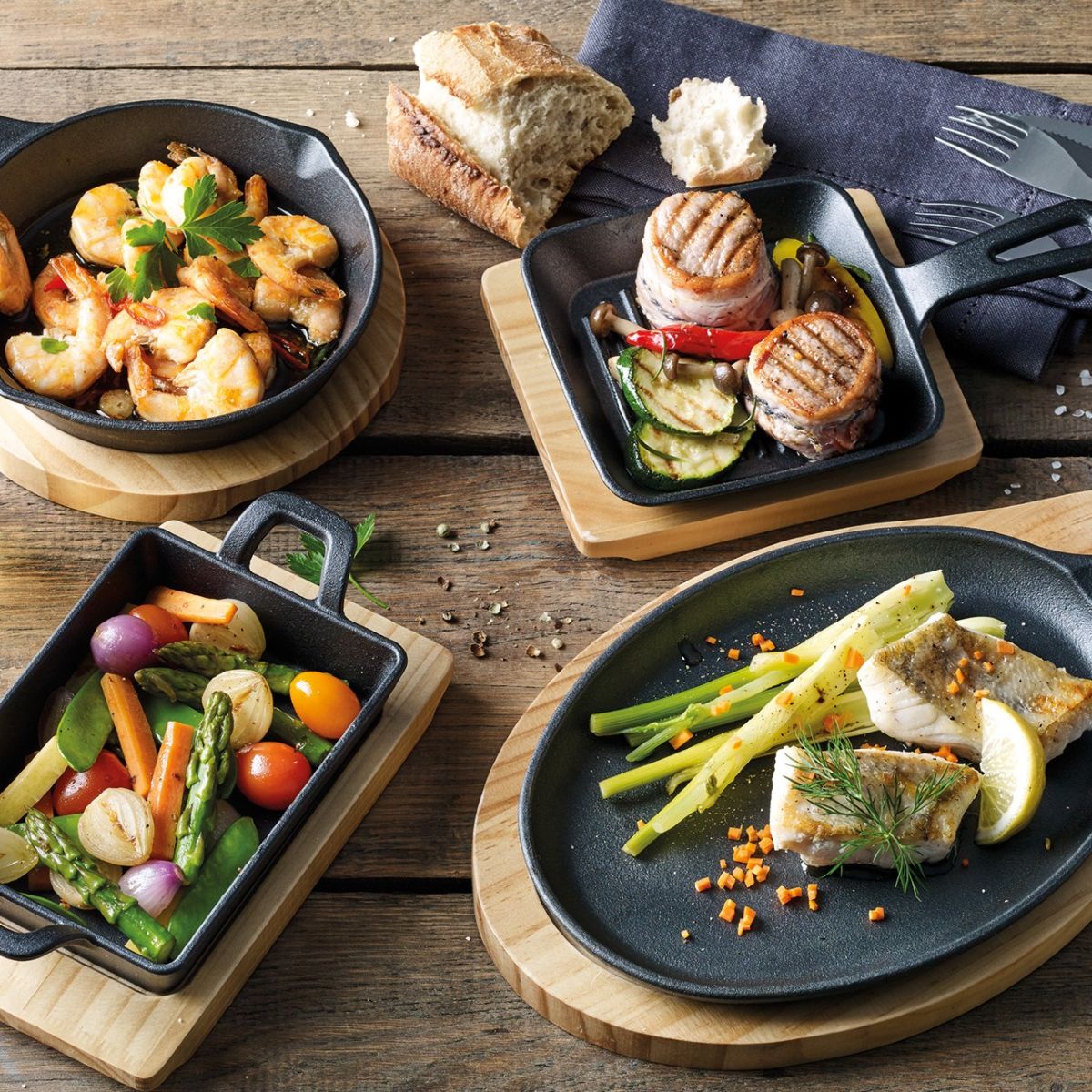Grill/serving pans by Küchenprofi