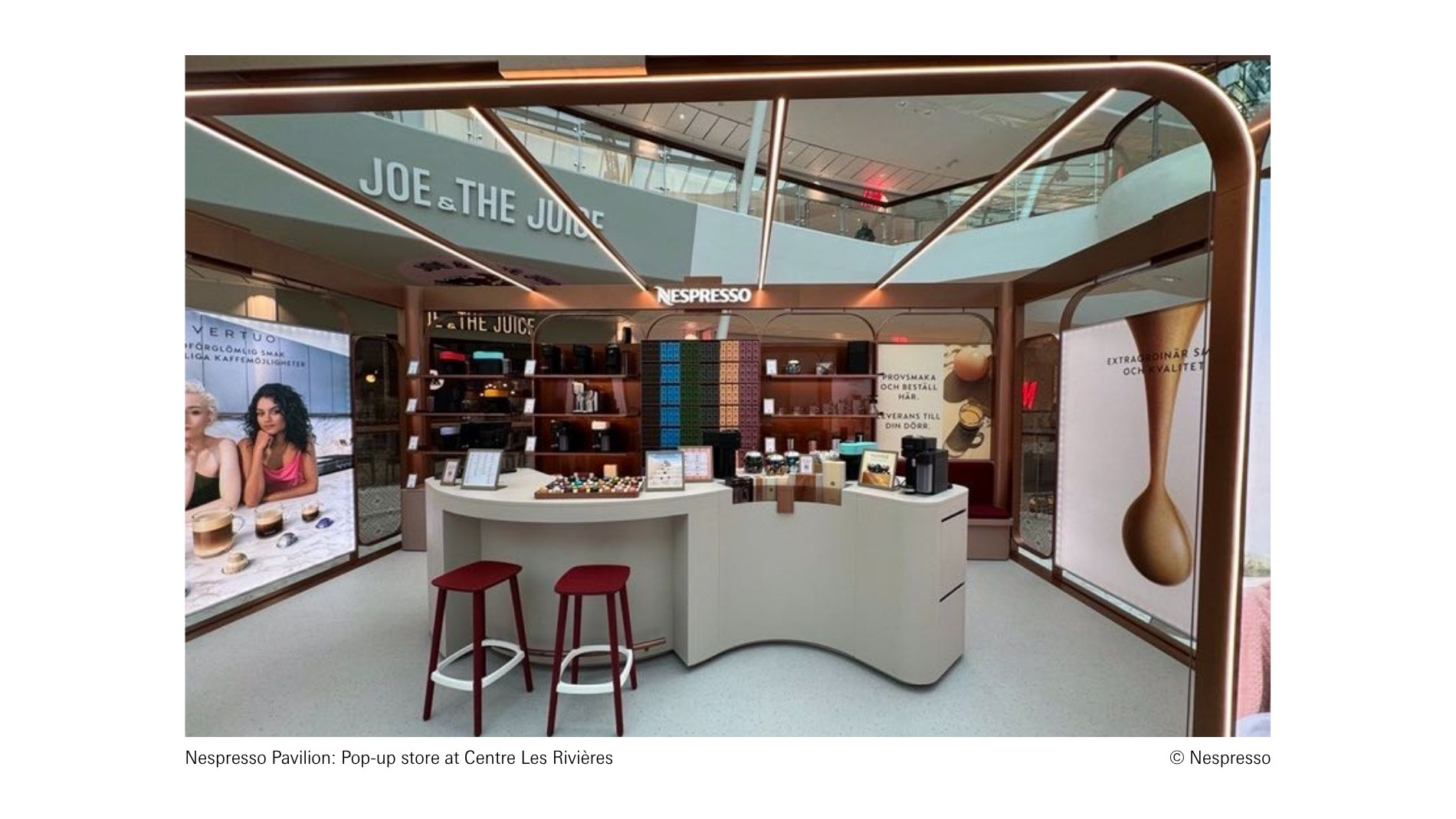 Nespresso Pavilion: Pop-up Store at Centre Les Rivières