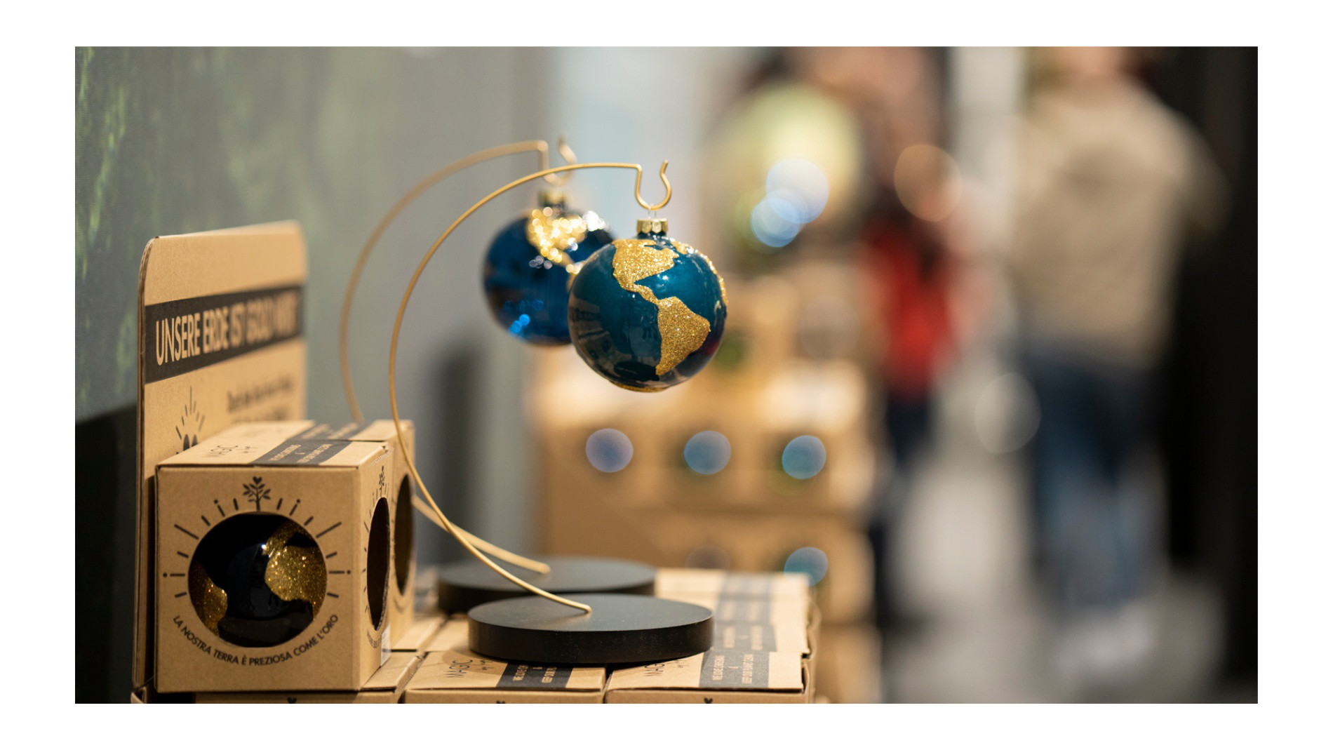 Two globe figures