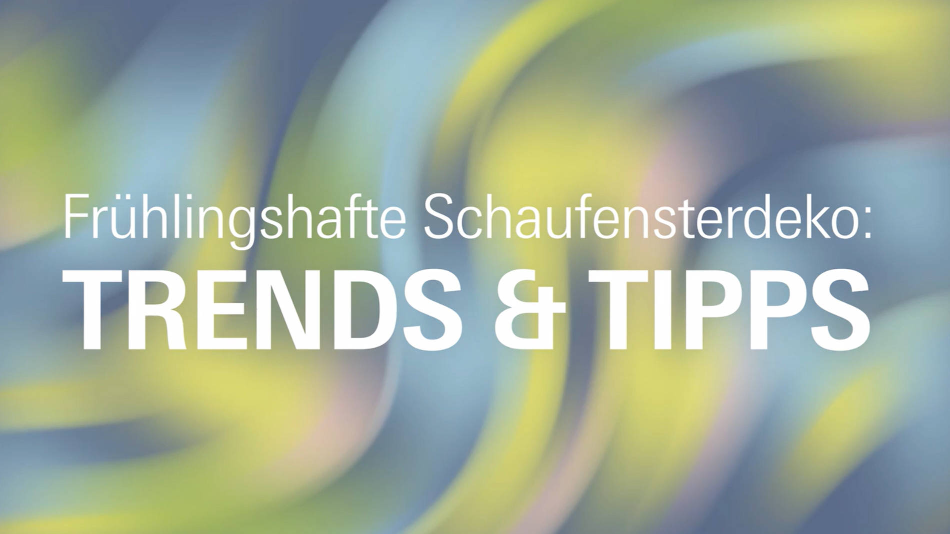 Frühlingshafte Schaufensterdeko