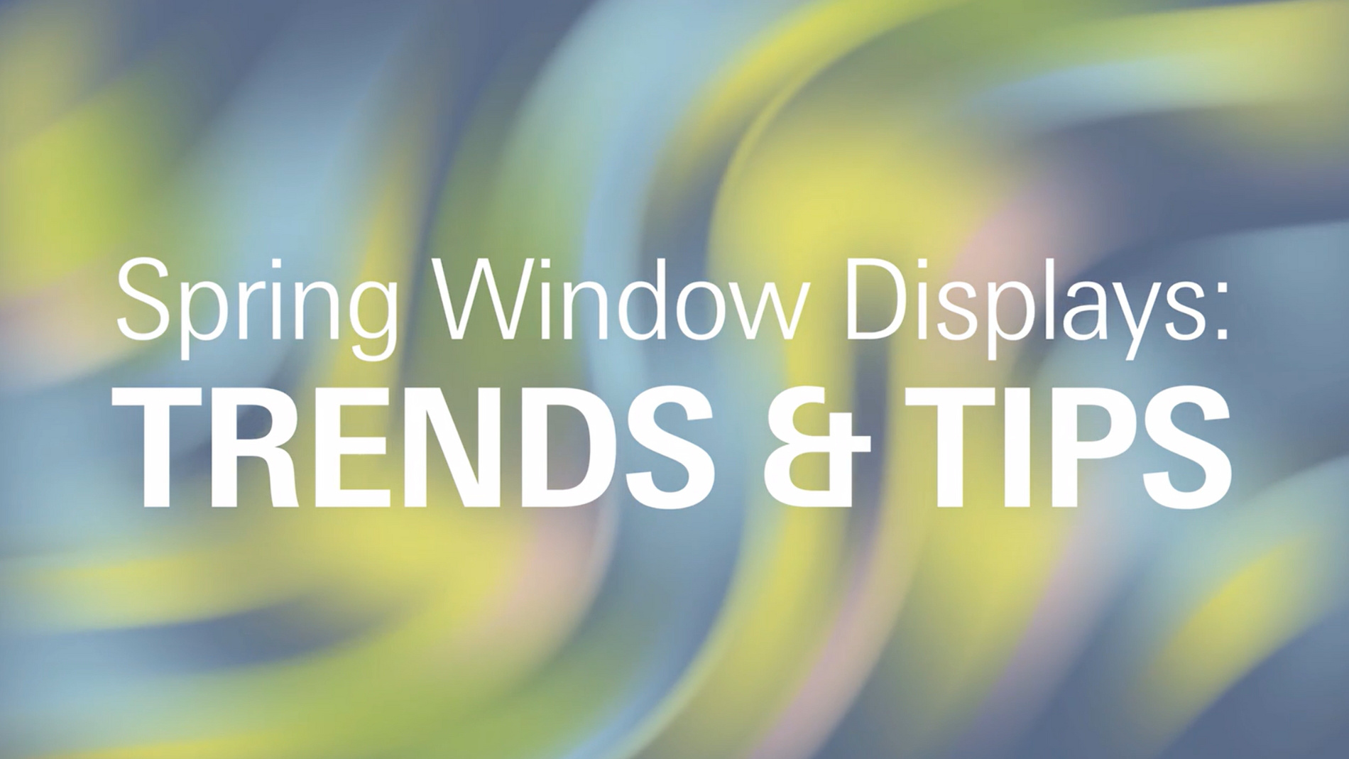 Spring-like shop window decoration