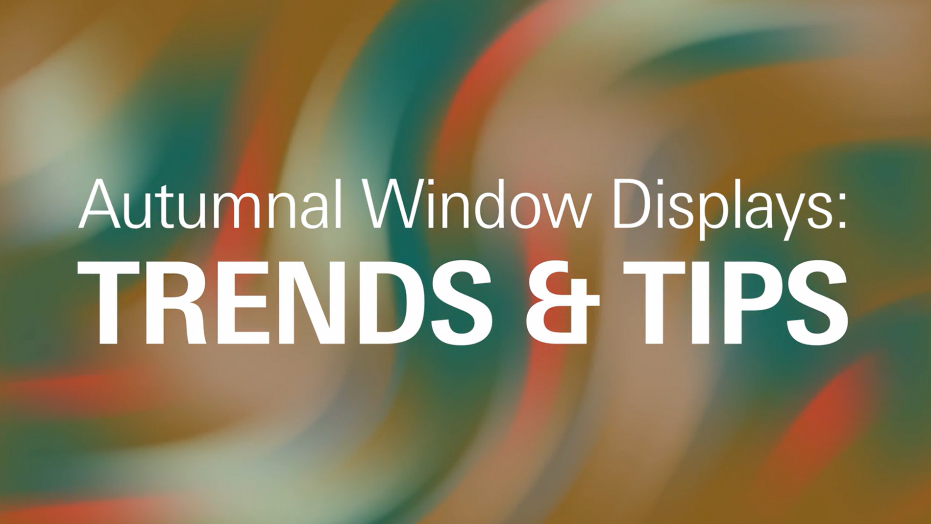 Autumnal shop window decoration