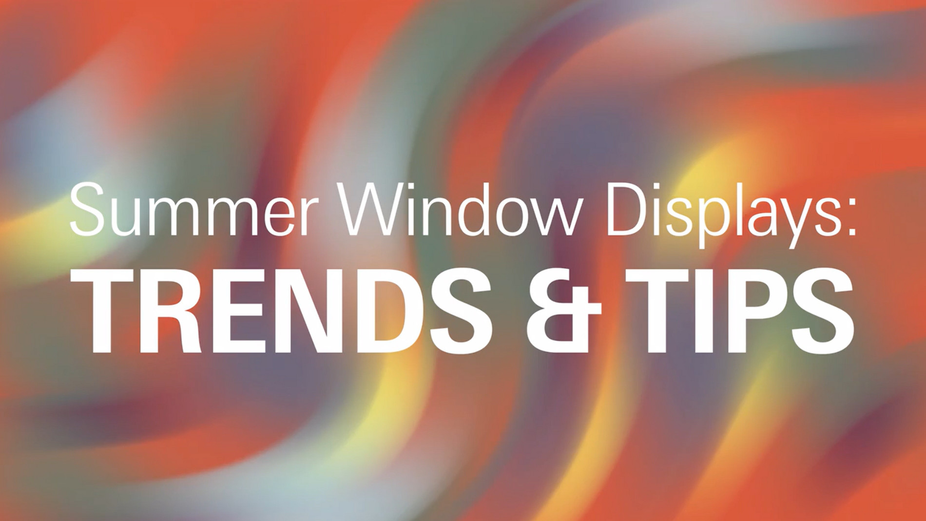 Summer window display decoration