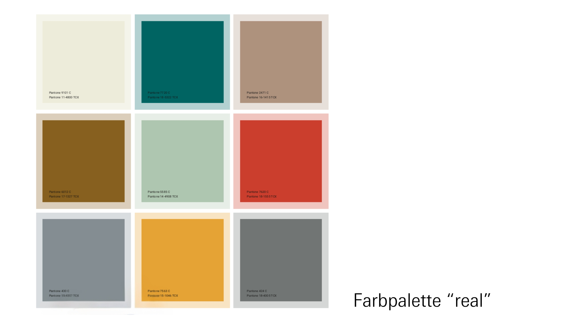 Farbpalette "real"