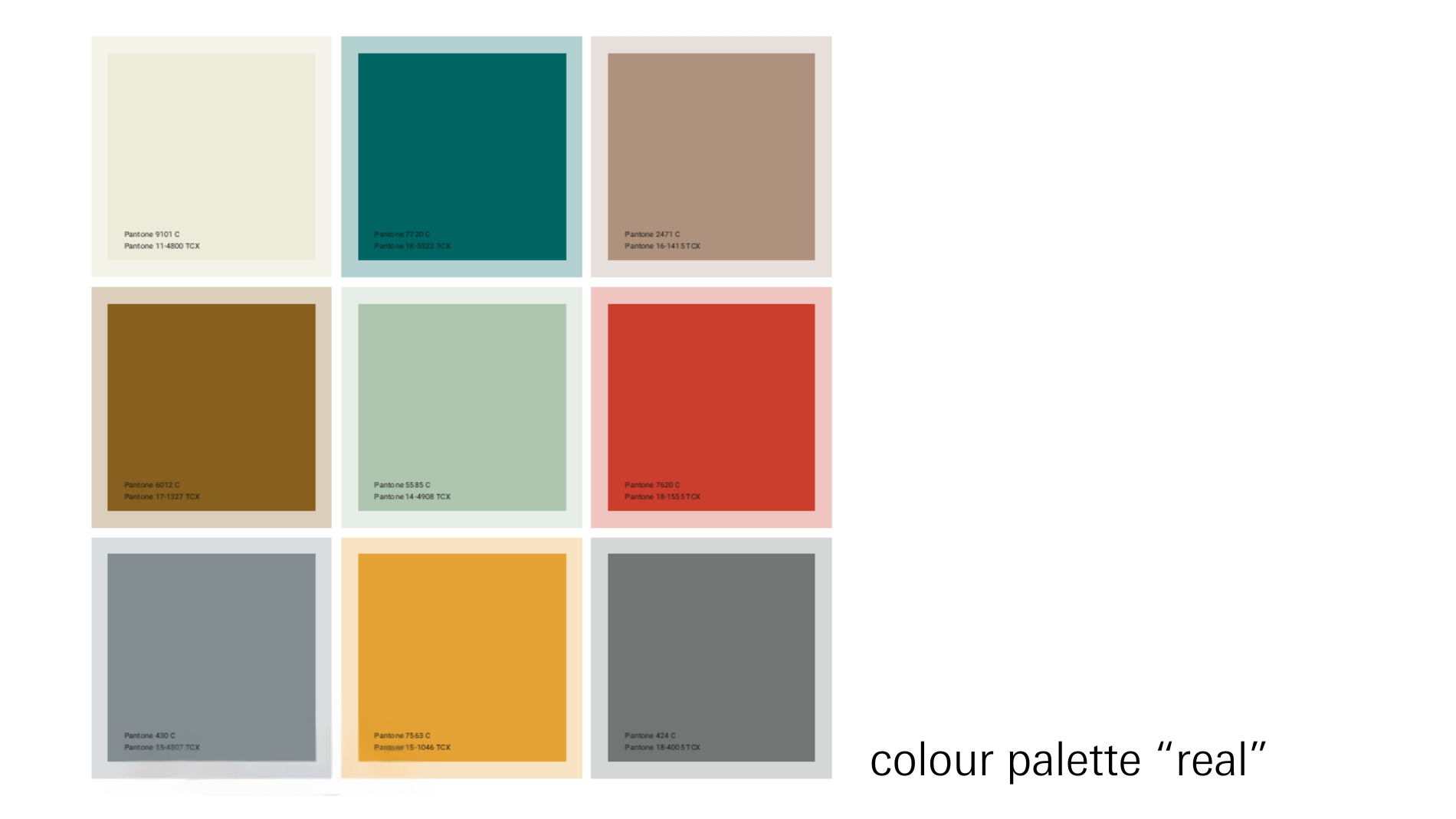 colour palette "real"