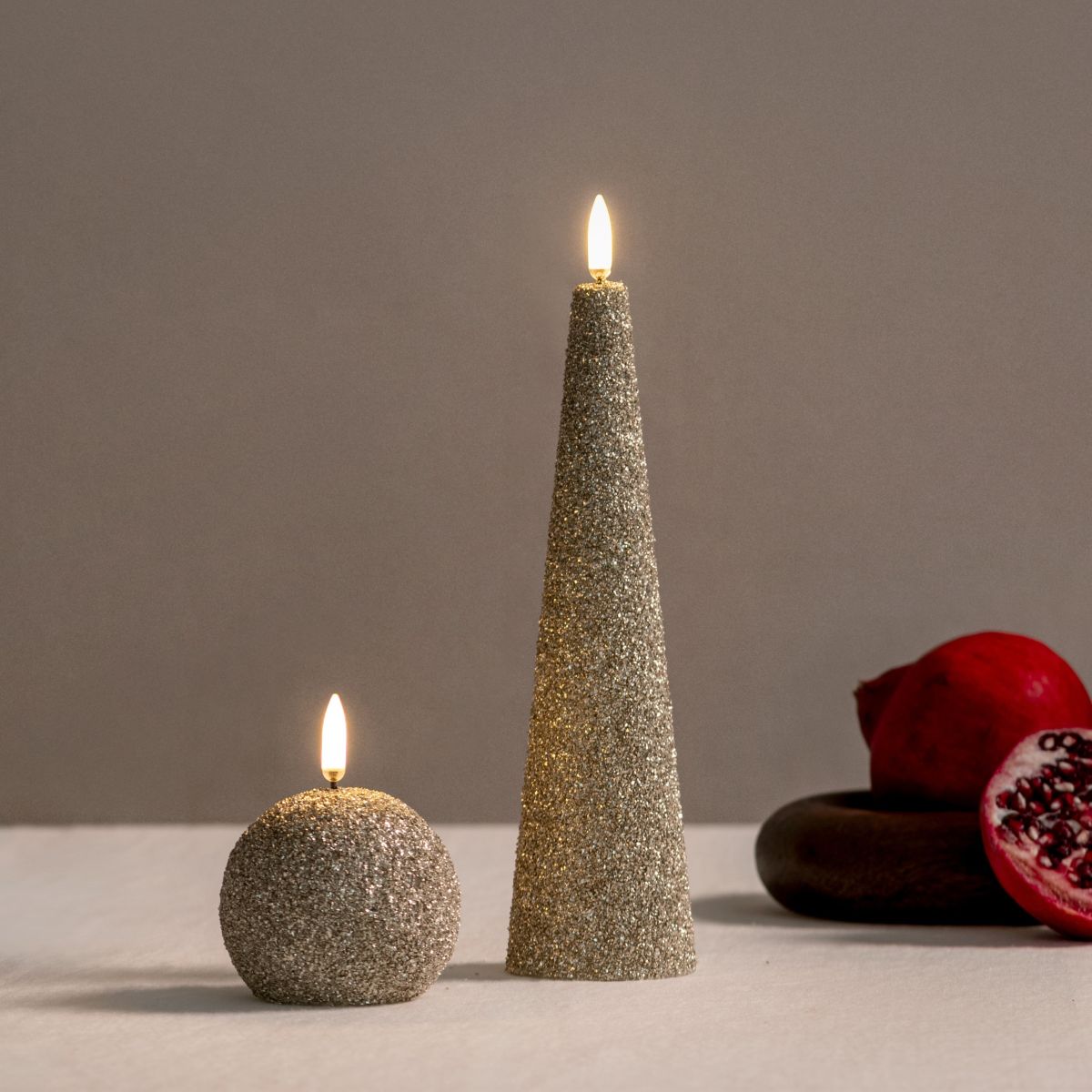 Glitter candles by Uyuni Lighting