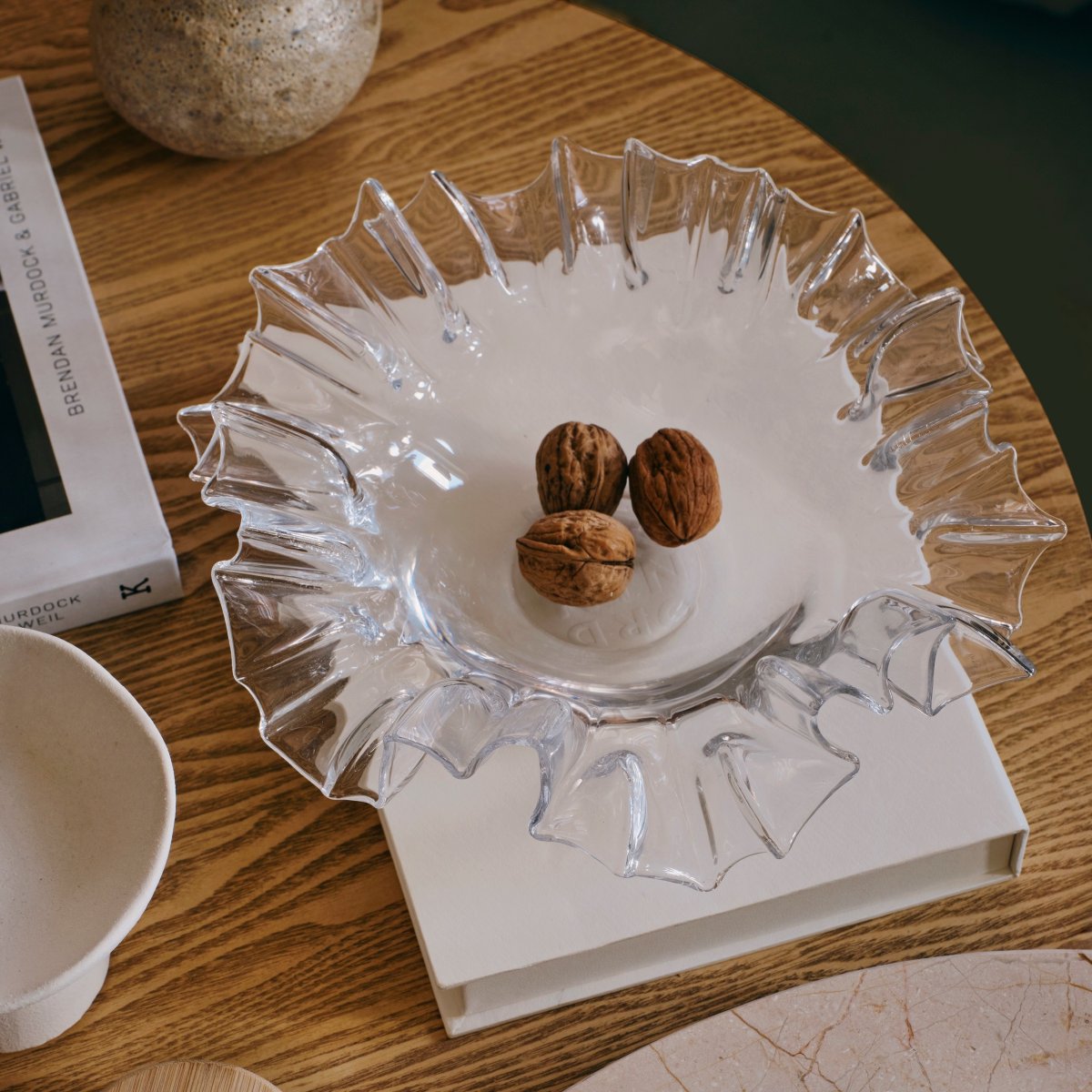 Hand-blown glass bowl ‘Rumy’ by Broste Copenhagen