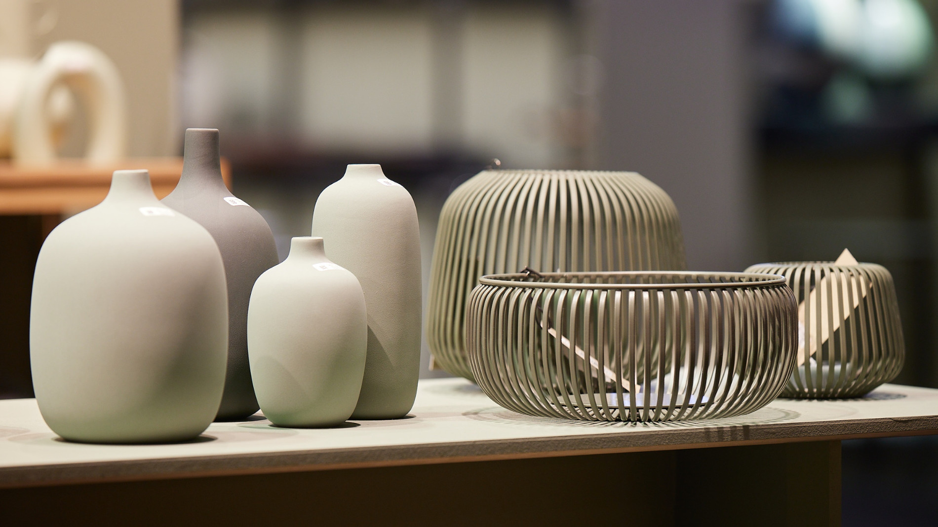 Vases and decorative baskets