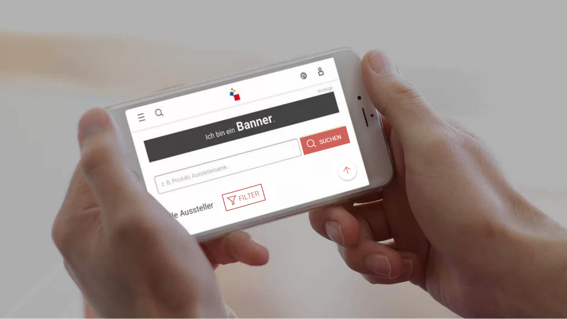 Hände halten ein Handy