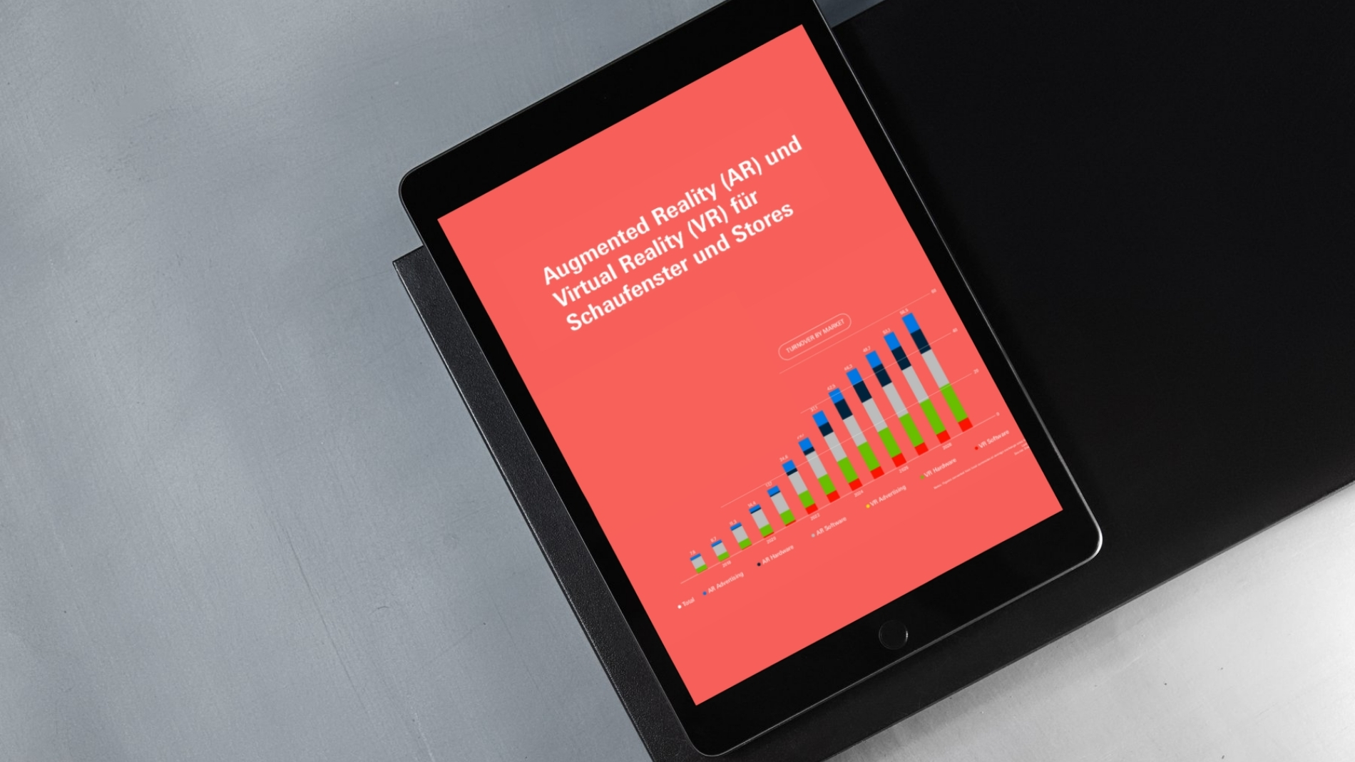 Viewing a whitepaper on a tablet